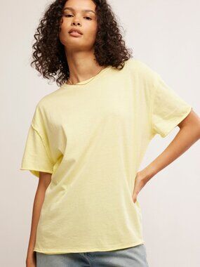 NTW Free People Nina T Shirt in Yellow Finch